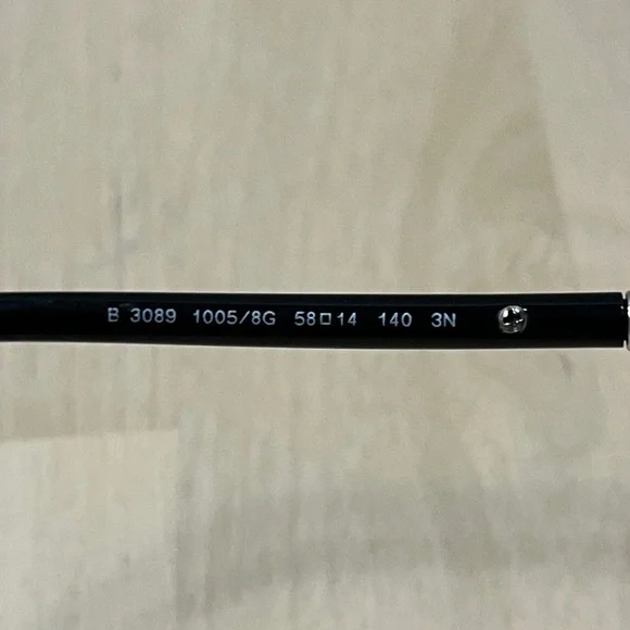 Burberry 3089 Silver & Black Aviator Sunglasses FRAMES ONLY - Picture 10 of 16